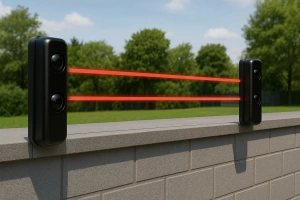 muro con cerco fotoeléctrico