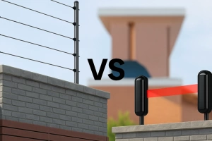 imagen comparativa cerco eléctrico vs cerco fotoeléctrico