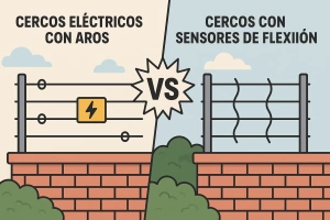 imagen Cercos Eléctricos con Aros vs Cercos con Sensores de Flexión