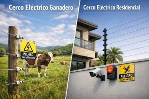 Cerco eléctrico ganadero y residencial imagen comparativa